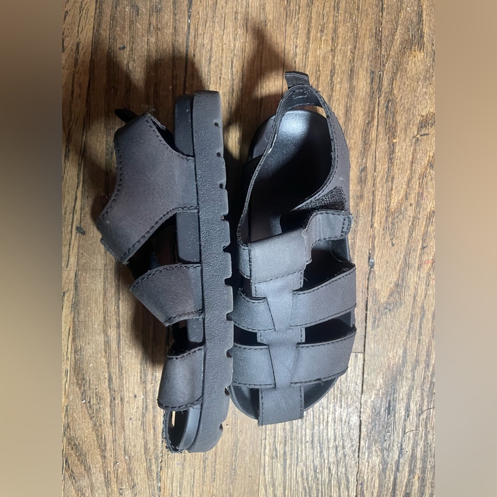 H&M Kids Black Strappy Sandals EUR 25 US 8.5CN 155 (2)